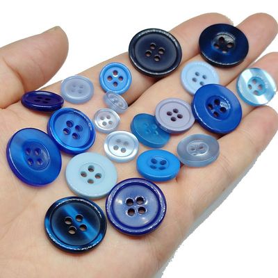 深浅蓝色波纹扣职业装衬衫纽扣