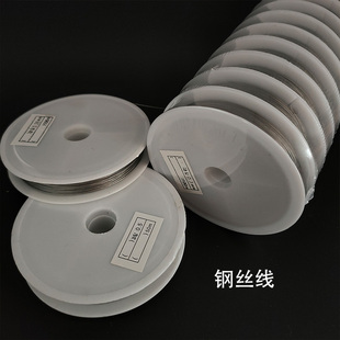 优质全新diy饰品线材门帘窗帘制作材料镍色包膜钢丝小卷串珠引线