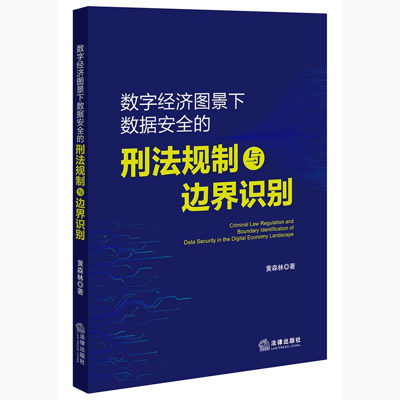 2025新  数字经济图景下数据安全的刑法规制与边界识别 黄森林著 法律出版社