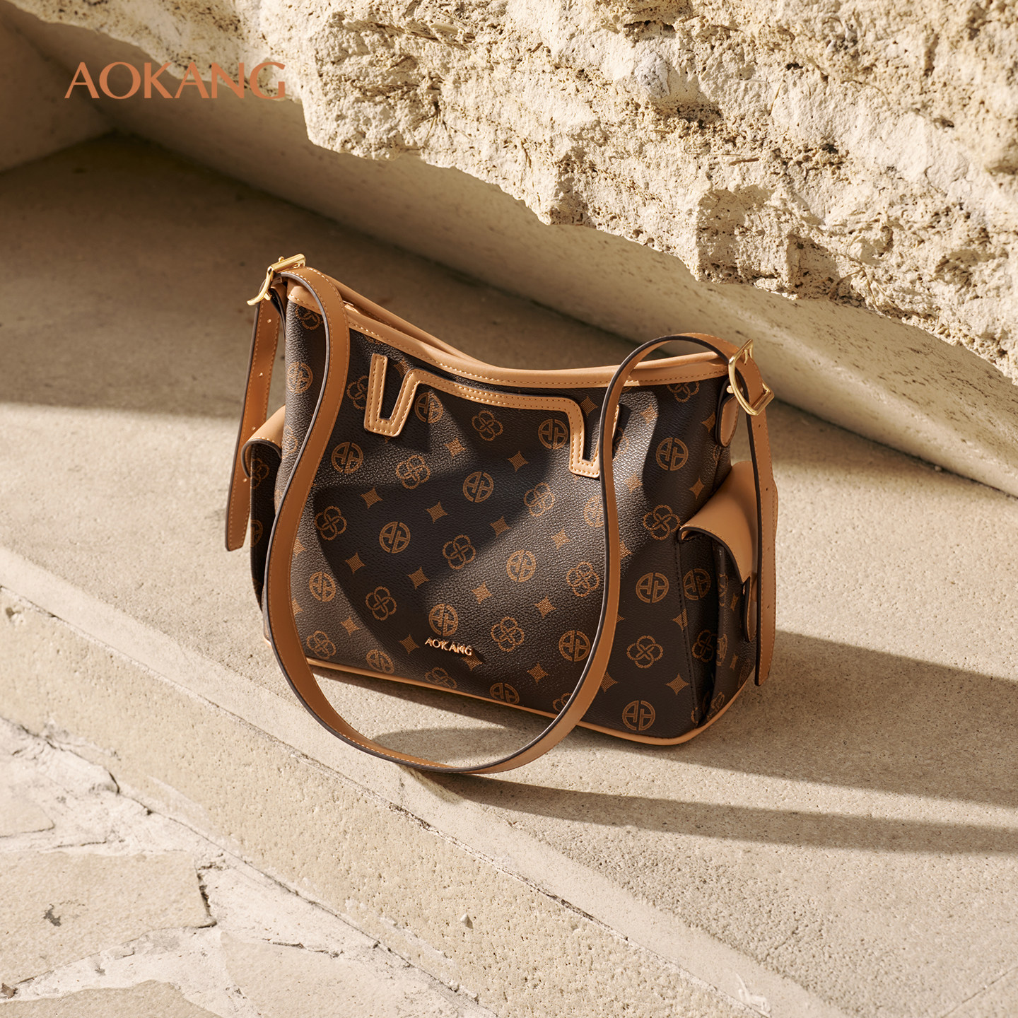 奥康 女包2026新款通勤包包hobo单肩包高级感斜挎包大容量托