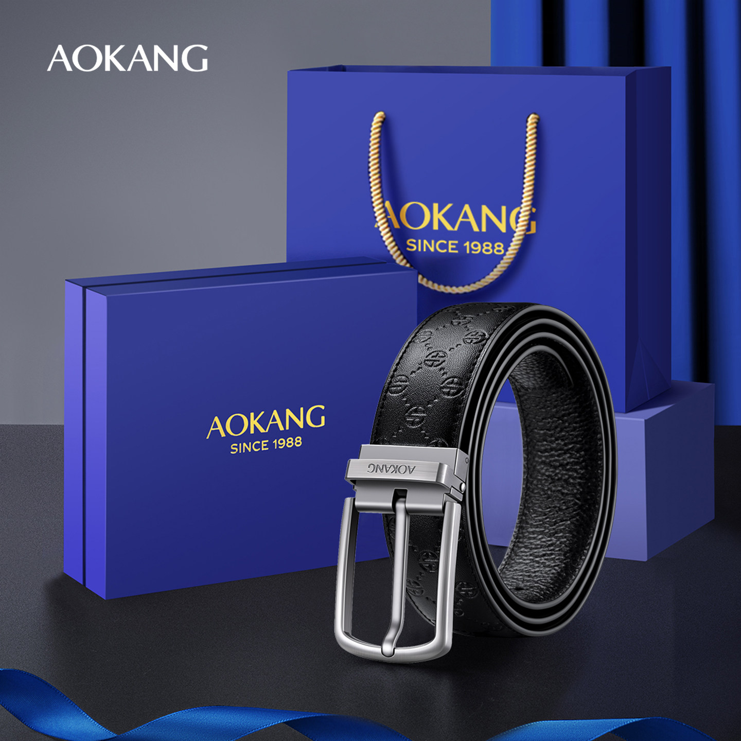 奥康皮带新款印花时尚针扣腰带商务休闲舒适百搭耐用腰带送男士J,服饰配件/皮带/帽子/围巾,腰带/皮带/腰链,淘宝优惠券,粉丝福利购,淘宝优惠卷