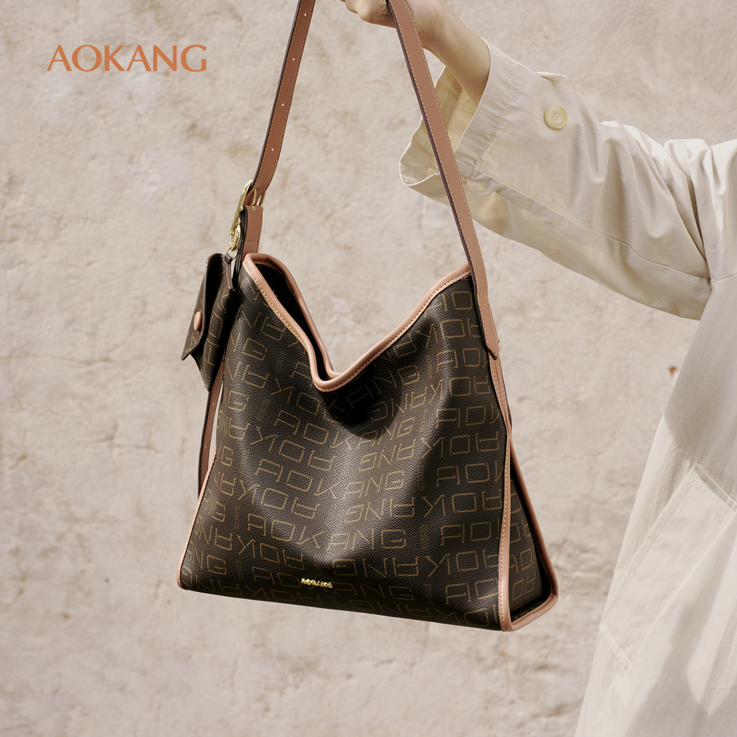 奥康 女包2026新款高级托特包通勤单肩包大容量手提包斜挎hob