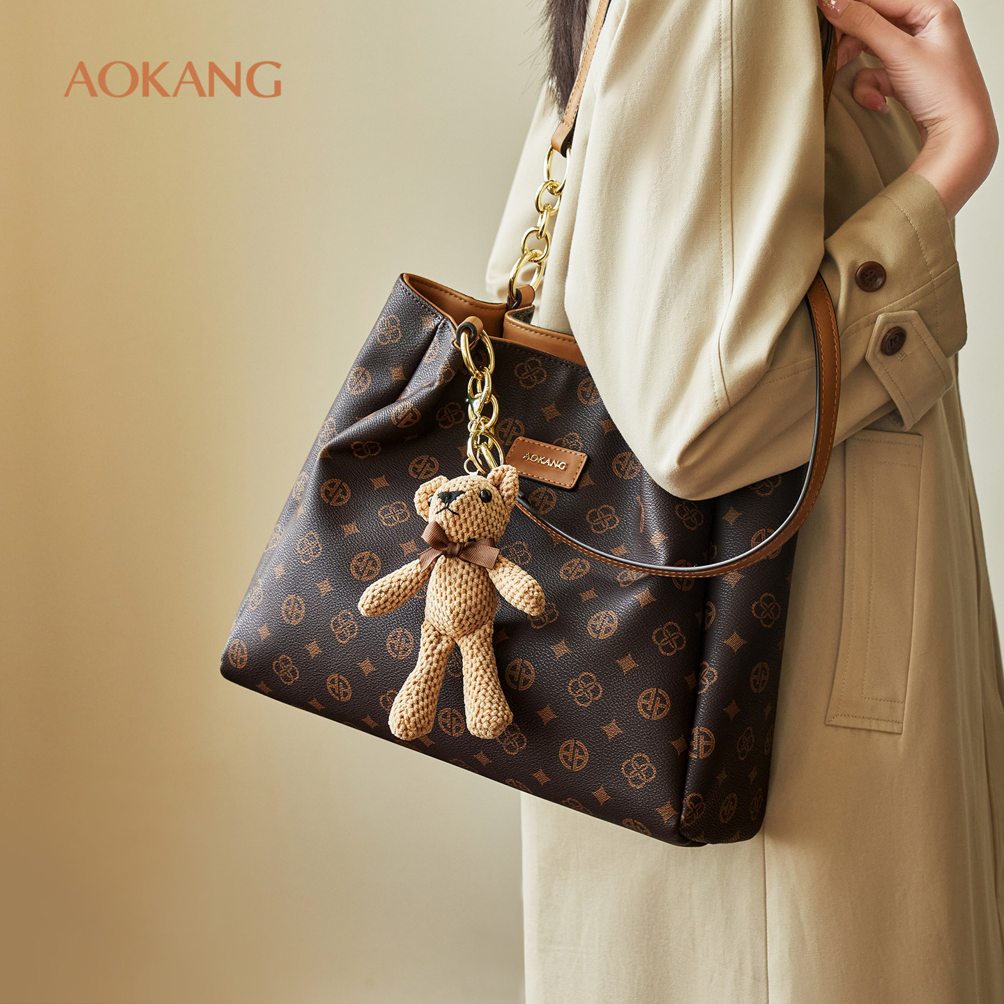 奥康 女包2026新款托特包通勤大包单肩包女式腋下包大容量手拎包