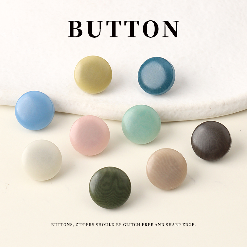 彩色果实纽扣春夏衬衣开衫粉色绿色扣子毛衣上衣高脚钮扣