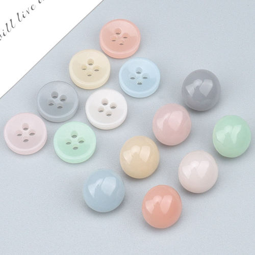 果冻色衬衣开衫树脂纽扣