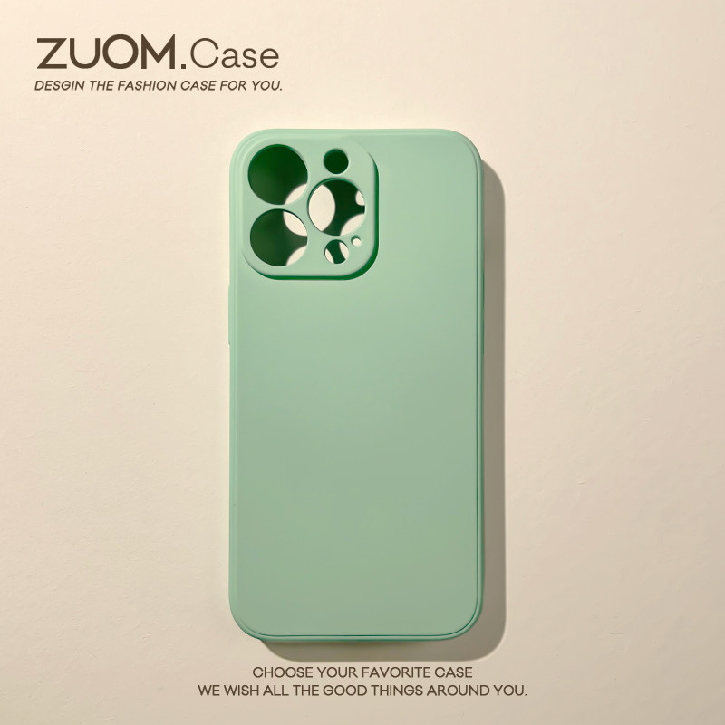 zuom液态硅胶纯淡青色15适用ip14苹果13promax手机壳iphone12mini新款防摔11保护套xr全包s简约7/8外壳6splus高性价比高么？