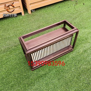 红古铜柱头方形灯箱不锈钢矮柱入户阶梯台柱灯深咖柱头灯单元地灯