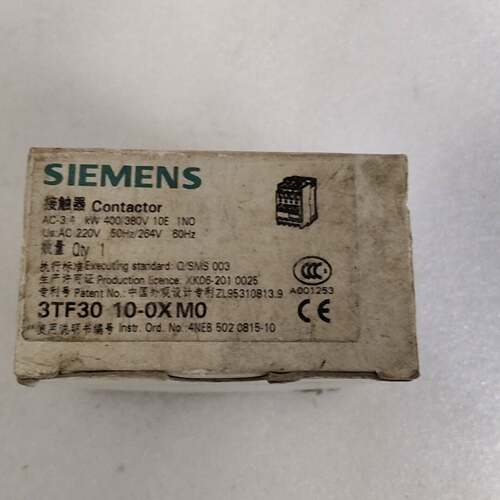 可维修正品西门子接触器3TF3010-0XM0 3TF30议价