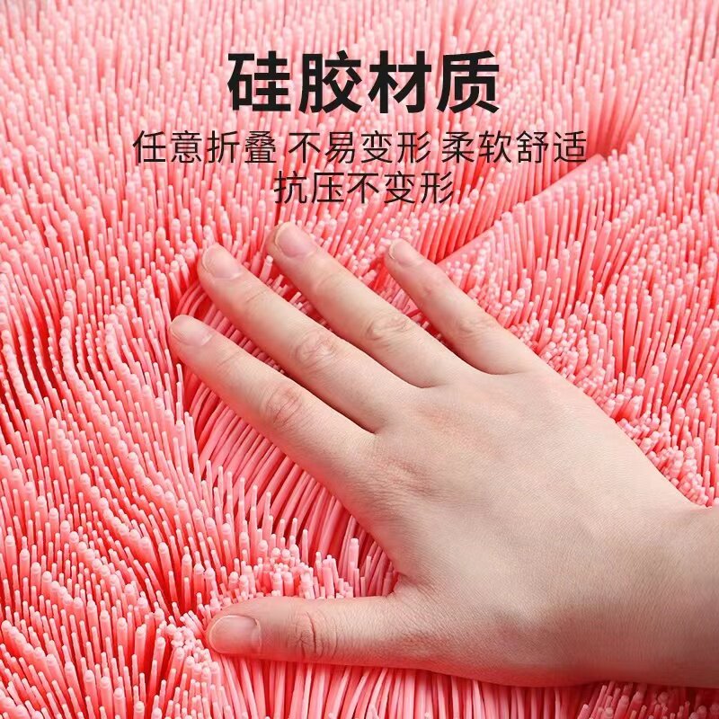 防滑硅胶搓背神器懒人后背搓澡垫洗澡巾吸盘贴强力不求人墙上擦背