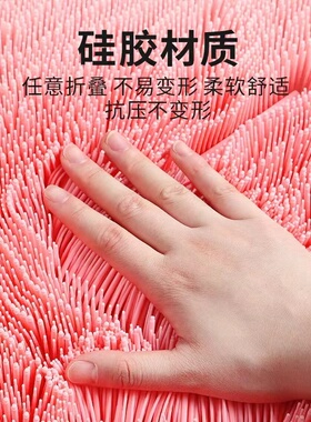 防滑硅胶搓背神器懒人后背搓澡垫洗澡巾吸盘贴强力不求人墙上擦背