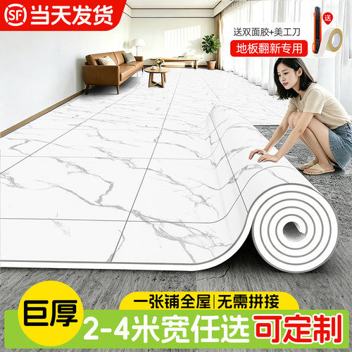 地板革加厚耐磨防水防滑家用