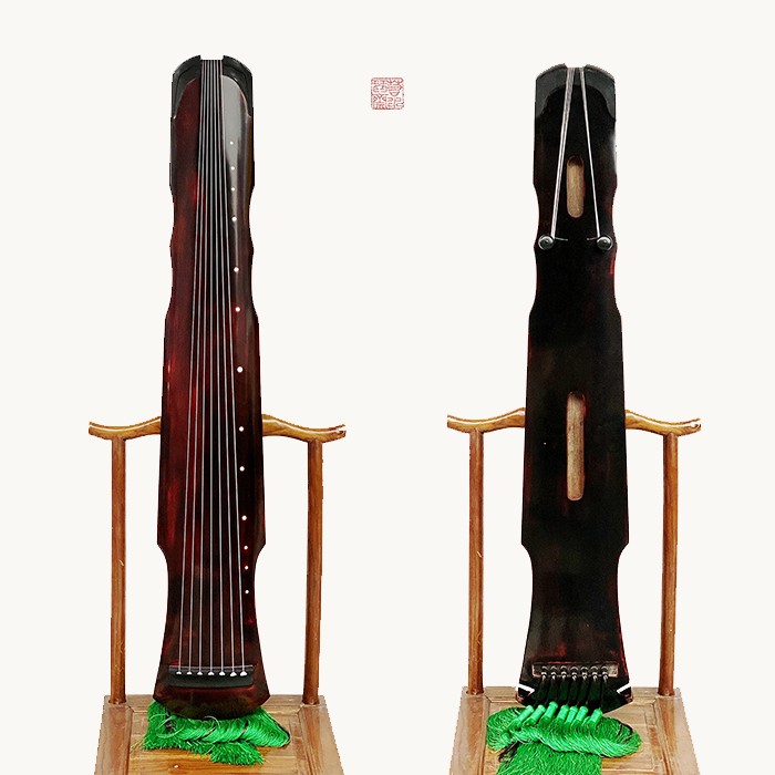 [若水琴斋][贡士级]馆主亲选大漆制桐木伏羲古琴|若水品控