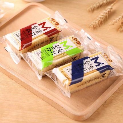 哆乐趣全麦苏打饼干无蔗糖梳打美味零食小包装称重500g 整箱3000g