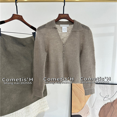 纯原针织SW@羊毛V领针织长袖