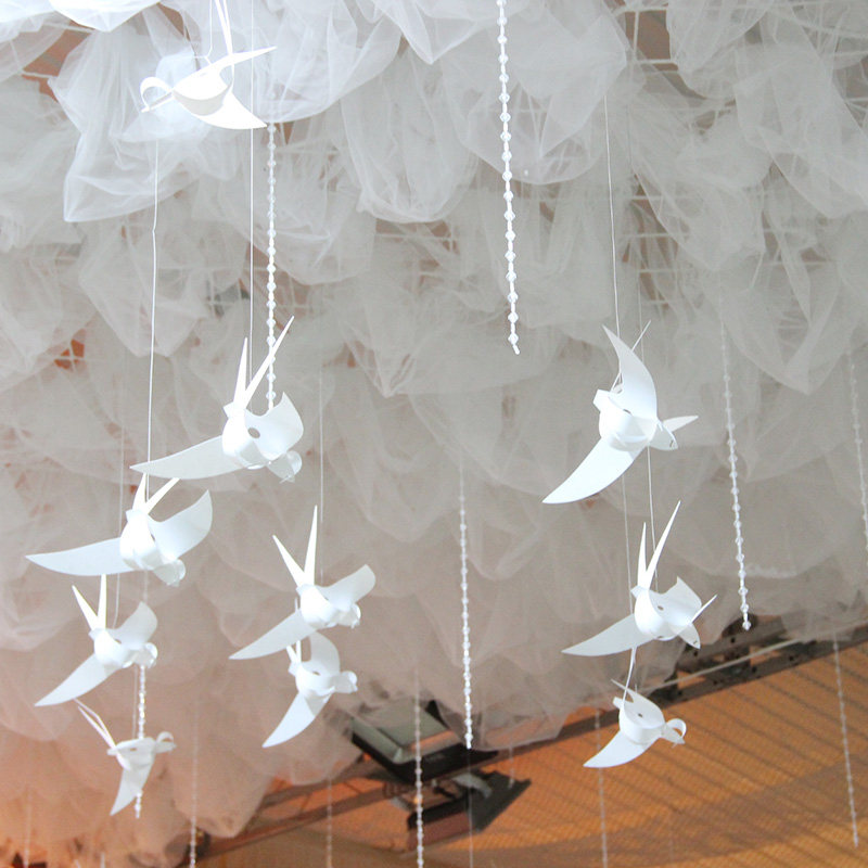 新款婚庆用品仿真小燕子 婚礼吊顶装饰挂件 橱窗布置婚礼道具
