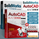 全2册 cad SolidWorks从入门到精通cad基础入门教程SolidWorks书籍cad制图教材SolidWorks2020自学机械制图三维建模sw绘图软件实战