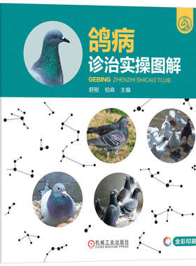鸽病诊治实操图解  兽医学书籍动物疫病防疫动物医学 养鸽书养殖技术大全教程书籍 高效养鸽鸽病综合防控速诊快治技术书