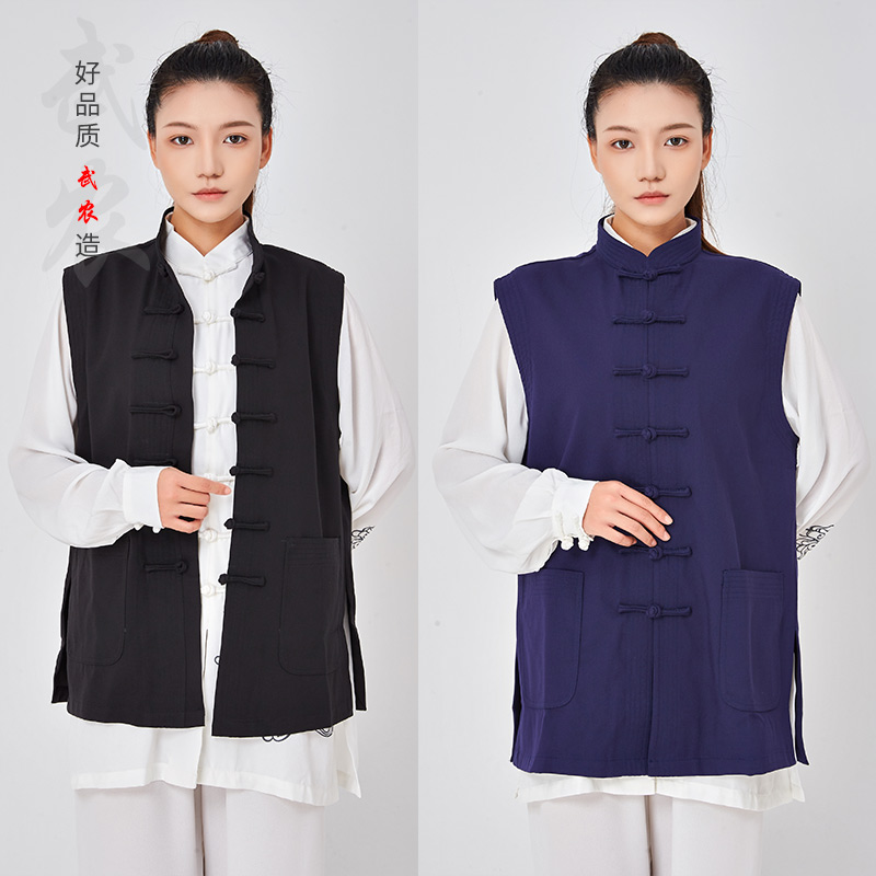 马甲高领加厚保暖棉袄背心太极服