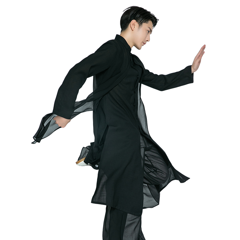 武当官方旗舰店中国风棉麻太极服男女太极拳道士服装武术练功服