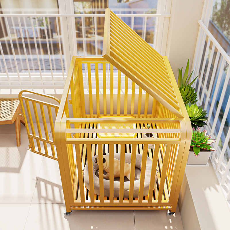 大型金属狗笼子室内中小型犬超大自由空间宠物笼带托盘可移动狗窝,宠物/宠物食品及用品,狗笼子,淘宝优惠券,粉丝福利购,淘宝优惠卷