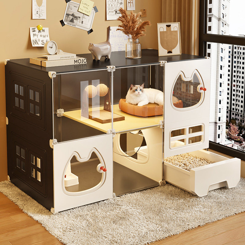 透明猫柜室内猫笼子家用豪华别墅多层超大自由空间猫屋猫窝宠物笼,宠物/宠物食品及用品,猫笼子/猫别墅,淘宝优惠券,粉丝福利购,淘宝优惠卷