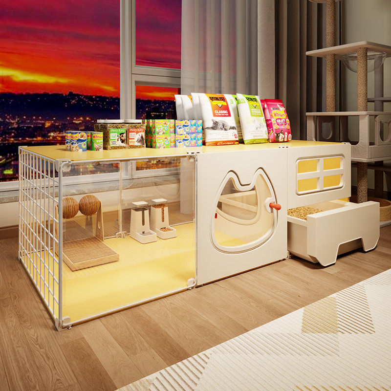 猫别墅带厕所一体室内家用猫窝猫笼子大空间猫咪屋舍小型猫柜空笼,宠物/宠物食品及用品,猫笼子/猫别墅,淘宝优惠券,粉丝福利购,淘宝优惠卷