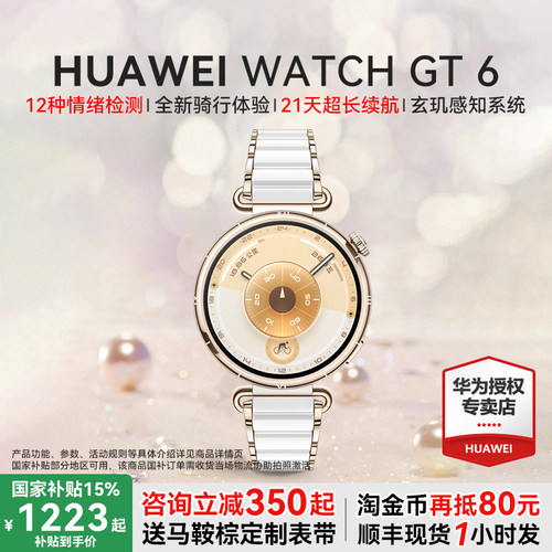 【陶瓷定制款】华为手表WATCHGT6