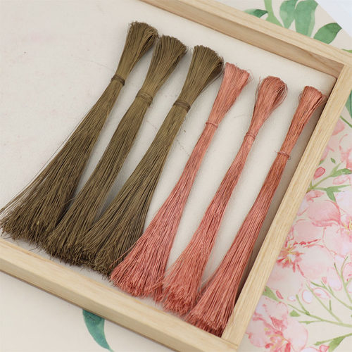 啦啦小鱼退火铜丝非遗绒花黄铜