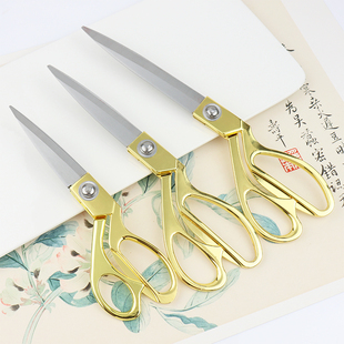 绒花绒排打尖剪刀diy制作工具长刃加长办公剪纸剪布裁缝羊毛剪