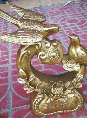 如意纯铜喜上眉梢摆件