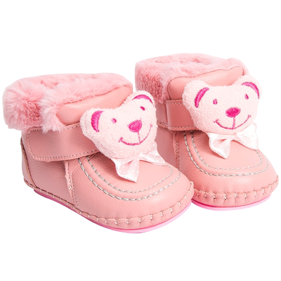 停产清仓冬款男女宝宝学步棉鞋0-1岁婴儿鞋软底鞋加厚保暖短靴