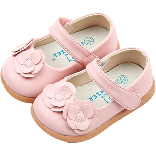 2018春款女童皮鞋1-2-3岁儿童单鞋女宝宝公主鞋 韩版小白鞋童鞋潮