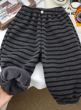 男女童一体绒秋冬季长裤新款儿童韩版宝宝百搭保暖休闲束腿卫裤子