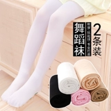 Белые тонкие колготки, осенние детские танцующие гольфы для школьников