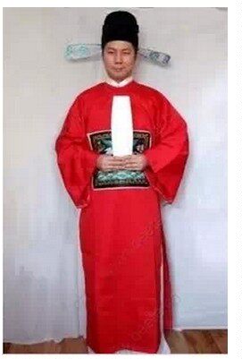 新款八仙演出成人儿童八仙过海古装戏服曹国舅表演服官帽道具全套