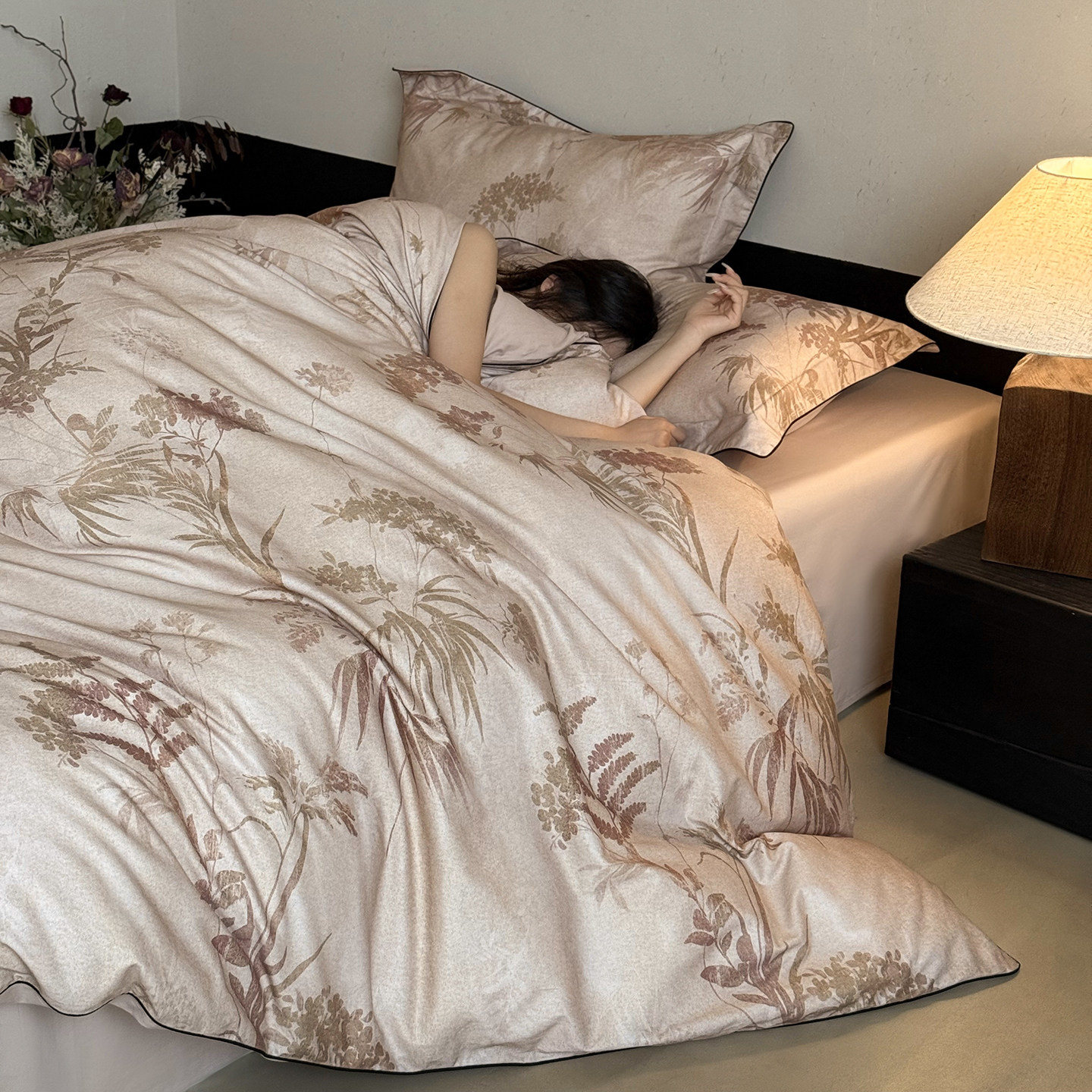 高支高密全棉数码印花四件套保暖