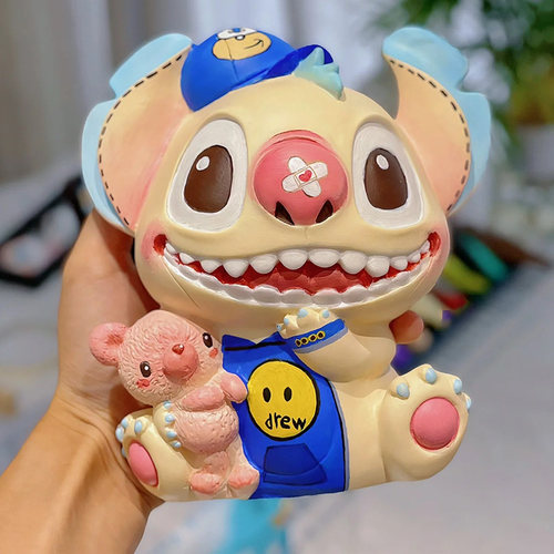 史迪仔非石膏娃娃涂色大DIY彩绘