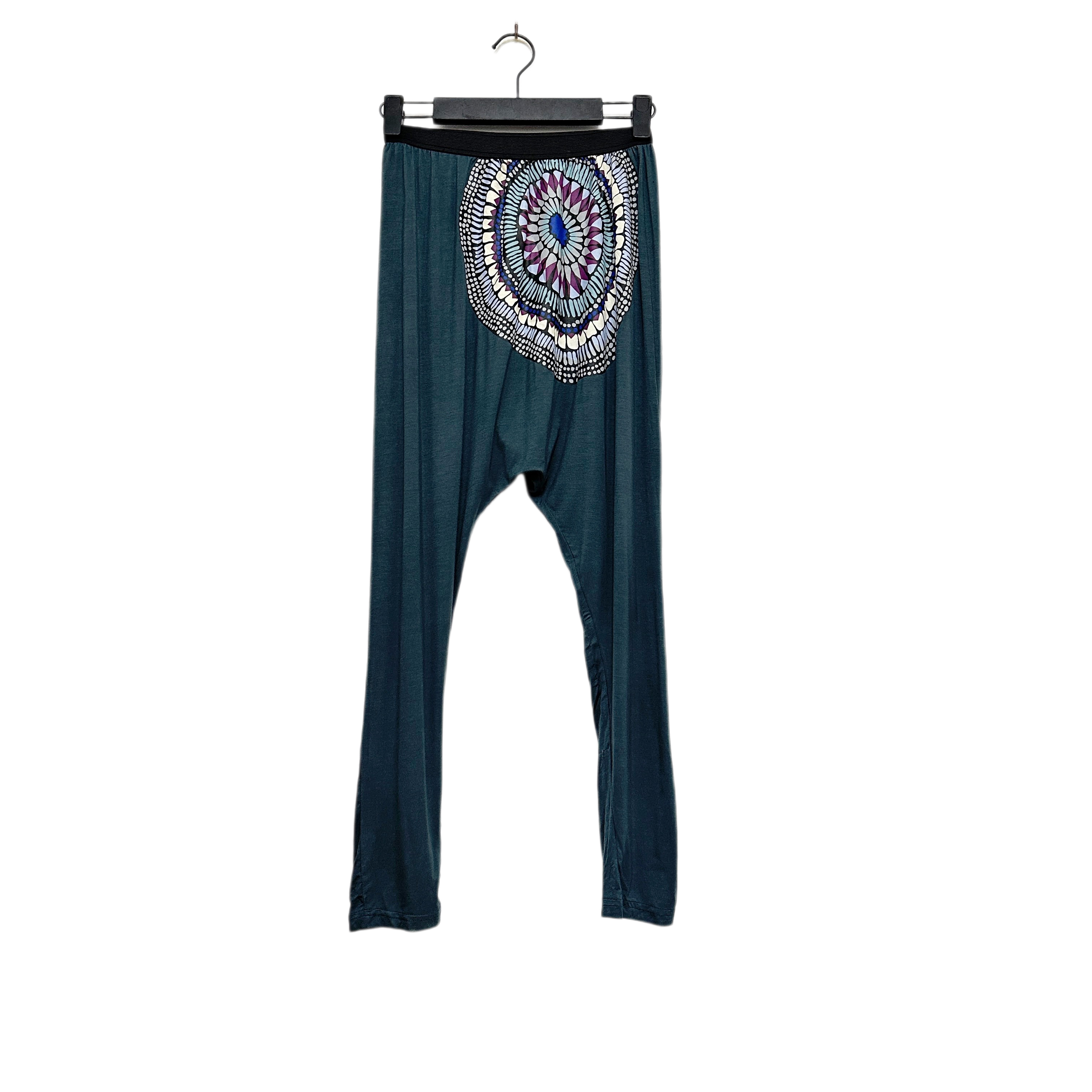 圣迪折扣女装 夏季图腾印花居家舒适低档裤松紧腰弹力休闲裤