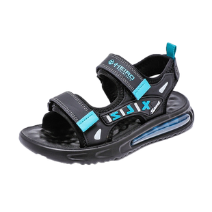 男童凉鞋2025新款夏季潮沙滩鞋软底真皮中大童宝宝小男孩儿童鞋子