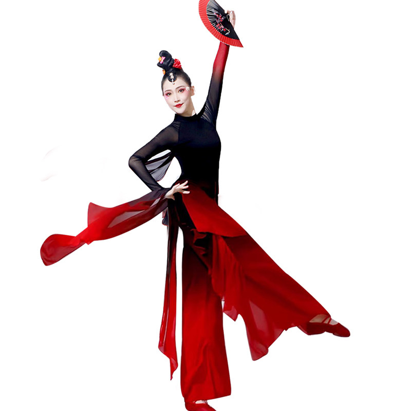 古典舞演出服女飘逸象王行胶州秧歌服抬龙王扇子舞广场舞艺考服装