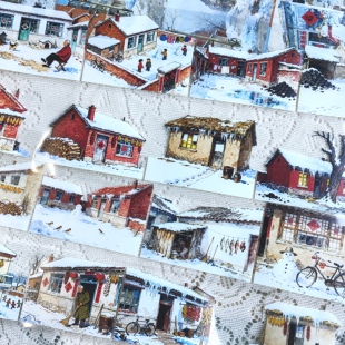 自制分装80年代冬造景手帐胶带拼贴装饰手机咕卡diy装饰贴画胶带