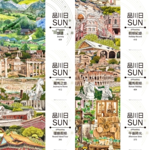 品川日分装午后时光环岛假期罗马之旅罗马假期旅途造景手帐胶带