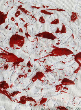 小可爱自制胶带血迹血手印血雨暗黑手帐拼贴装饰打底diy素材贴画