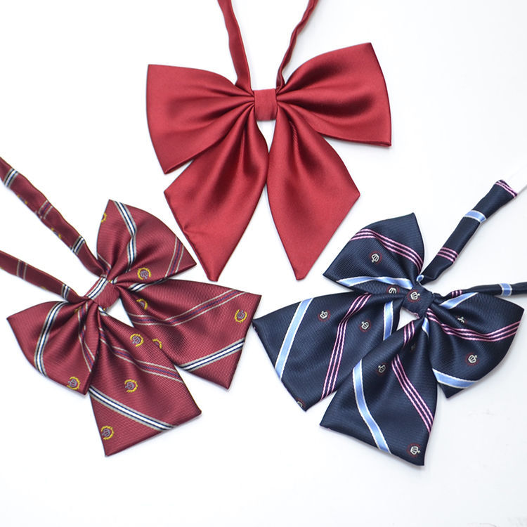 学院风水手服纯色领结领花女生JK制服免打蝴蝶结日系校服配件