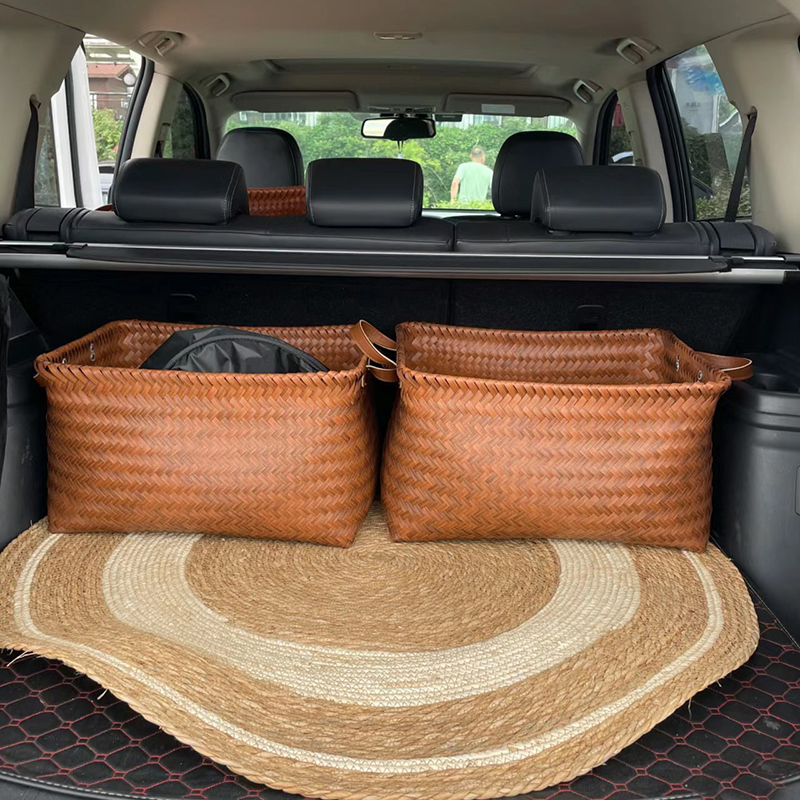 【防压编织收纳框】车载必备