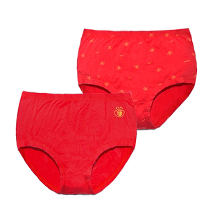 瑁恩瑁爱女童三角内裤大红色本命年12岁属马女孩短裤青少年中大童