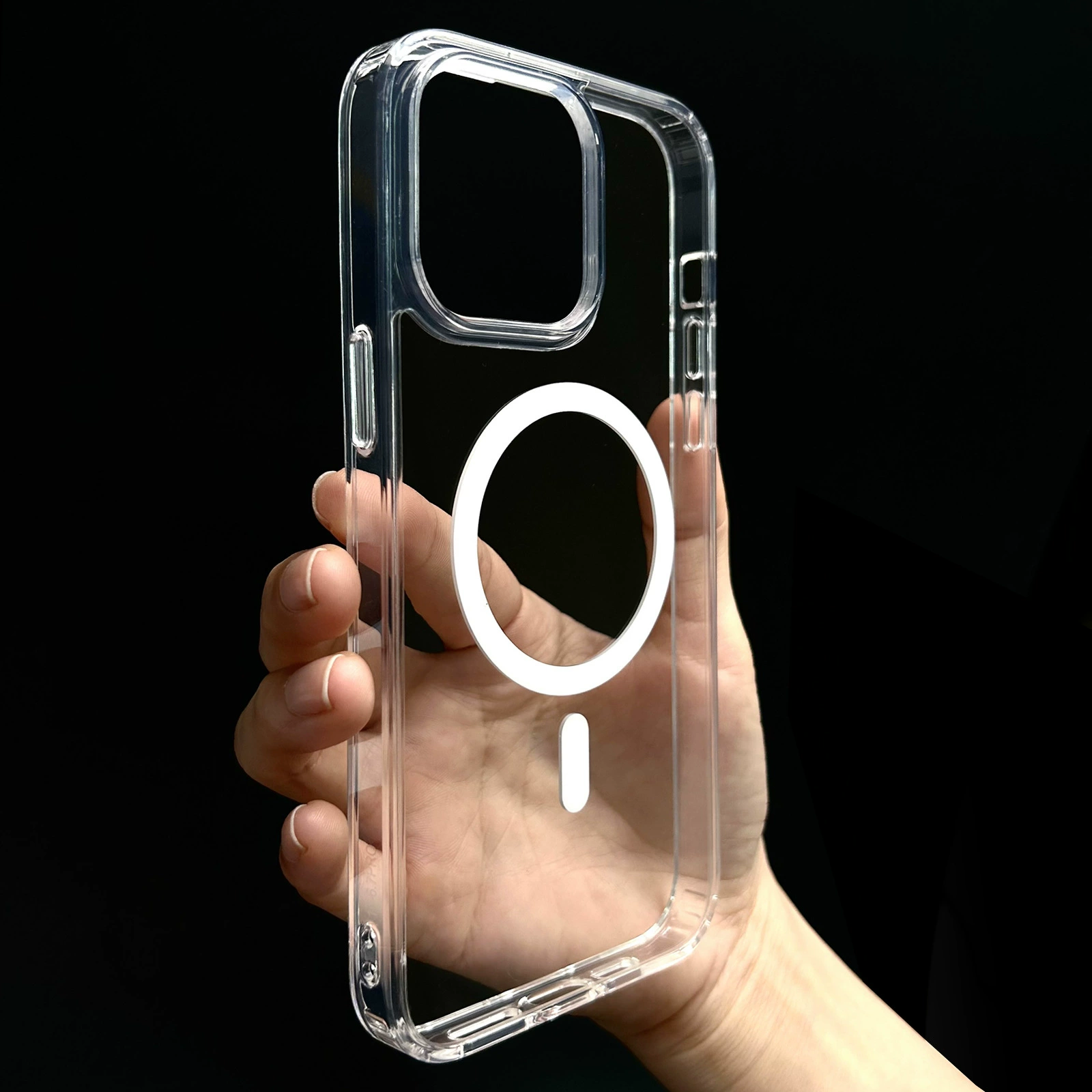 17苹果16高清手15机套防摔自带磁吸手机壳透明iPhone16Promax保护套15Promax强磁性高级新款加厚14