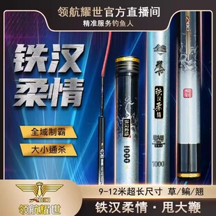 艾蒂欧铁汉柔情翘嘴竿超轻超硬台钓竿甩大鞭鱼竿鲤鱼竿19调碳素竿