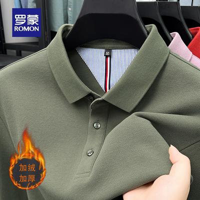 罗蒙男士纯棉长袖T恤2025