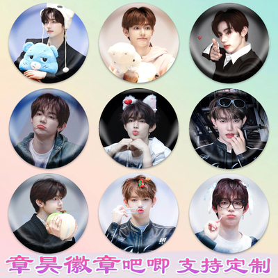 章昊徽章ZEROBASEONE吧唧演唱会周边谷子diy古圈应援素材马口铁